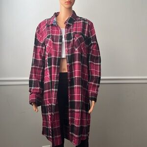 Women’s Longsleeve Flannel Button Down Shirt